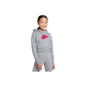 Nike DA1173-091 G Nsw Air Ft Crop Hoodie Hbr Siyah Kız Çocuk Sweatshirt