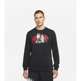 Nike DD1735-010 Siyah Story Fleece Crew Erkek Sweatshirt