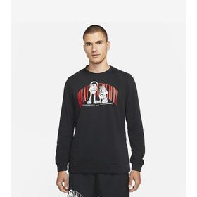 Nike DD1735-010 Siyah Story Fleece Crew Erkek Sweatshirt
