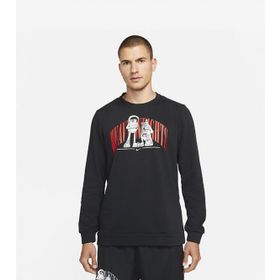 Nike DD1735-010 Siyah Story Fleece Crew Erkek Sweatshirt