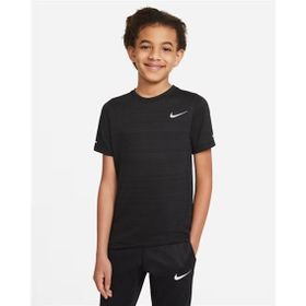 Nike DD3055-010 B Nk Df Ss Miler Top Çocuk Siyah Günlük Stil Tişört