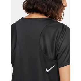 Nike DD5927-010 W Nk Df Race Top SS Kadın Siyah Koşu Tişört