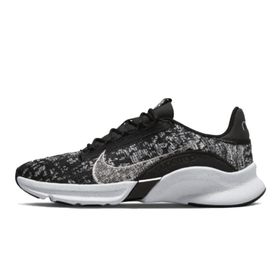 Nike DH3393-010 Superrep Go 3 Flyknit Siyah Metalik Gümüş Beyaz Kadın Spor Ayakkabısı