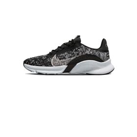 Nike DH3393-010 Superrep Go 3 Flyknit Siyah Metalik Gümüş Beyaz Kadın Spor Ayakkabısı