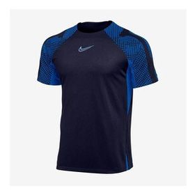 Nike DH8698-451 M Nk Df Strk Ss Top K Erkek Mavi Futbol Tişört