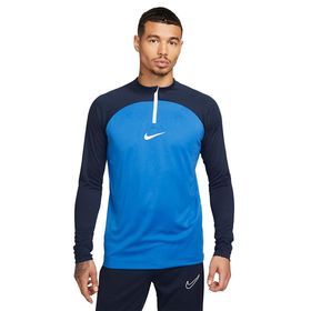 Nike DH9230-463 Dri Fit Academy Pro Drill Mavi Yuvarlak Yaka Uzun Kol Erkek T-Shirt