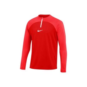 Nike DH9230-657 Dri Fit Academy Pro Drill Kırmızı Yuvarlak Yaka Uzun Kol Erkek T-Shirt