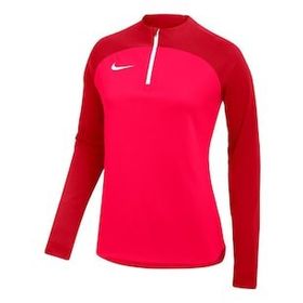 Nike DH9246-635 Academy Pro Dri Fit Half Zip Kırmızı Dik Yaka Kadın Sweatshirt
