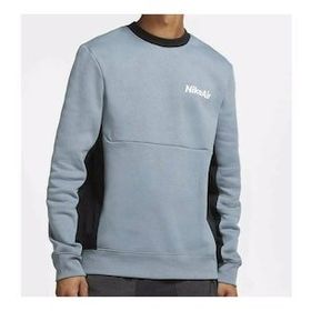 Nike DJ0455-063 Air Crew Fleece Erkek Gri-Siyah Sweatshirt