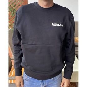 Nike DJ0455-063 Air Crew Fleece Erkek Gri-Siyah Sweatshirt