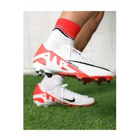 Nike DJ5631-600 Mercurial Zoom Vapor 15 Academy Fg/Mg Beyaz Erkek Çoklu Çim Zemin Kramponu
