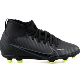 Nike DJ5959-001 Jr. Mercurial Superfly 9 Club Fg/Mg Siyah Genç Çoklu Çim Zemin Kramponu
