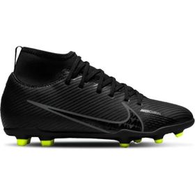 Nike DJ5959-001 Jr. Mercurial Superfly 9 Club Fg/Mg Siyah Genç Çoklu Çim Zemin Kramponu