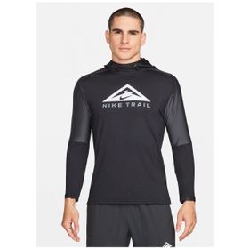 Nike DM4743-010 M Nk Df Trail Hoodie Gx Kapüşonlu Normal Kalıp Düz Siyah Erkek Sweatshirt