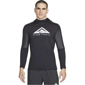 Nike DM4743-010 M Nk Df Trail Hoodie Gx Kapüşonlu Normal Kalıp Düz Siyah Erkek Sweatshirt