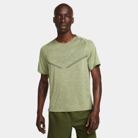 Nike DM4753-326 Dri-Fit Adv Techknit Ultra Erkek Yeşil Koşu T-shirt