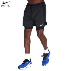 Nike DM4757-010 Dri-Fit Stride 18 cm Erkek Siyah Koşu Şort