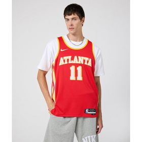 Nike DN1995-657 Kırmızı Atlanta Hawks Icon Edition Dri-FIT NBA Swingman Jersey Erkek Forma