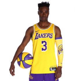 Nike DN2009-729 Sarı Los Angeles Lakers Icon Edition Dri-FIT NBA Swingman Jersey Erkek Forma
