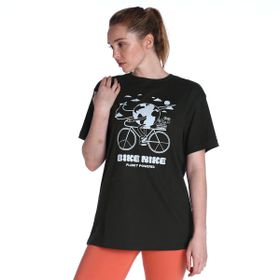 Nike DQ3047-355 W Nsw Tee Bf Earth Day Kadın Yeşil Günlük Stil Tişört