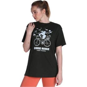 Nike DQ3047-355 W Nsw Tee Bf Earth Day Kadın Yeşil Günlük Stil Tişört