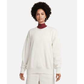 Nike DQ5733-104 Sportswear Phoenix Fleece Oversized Crew-Neck Beyaz Kadın Sweatshirt