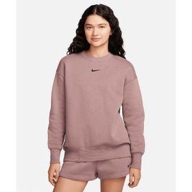 Nike DQ5733-208 Kahverengi Sportswear Phoenix Günlük Stil Kadın Sweatshirt