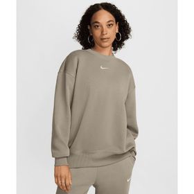 Nike DQ5733-320 Sportswear Phoenix Fleece Oversized Crew-Neck Gri Kadın Sweatshirt