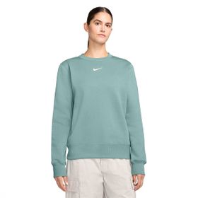 Nike DQ5751-017 Yeşil Phoenix Fleece STD Crew Kadın Günlük Stil Sweatshirt