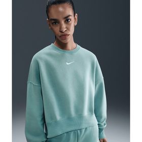 Nike DQ5761-017 Sportswear Phoenix Fleece Over-Oversized Crew-Neck Yeşil Kadın Sweatshirt