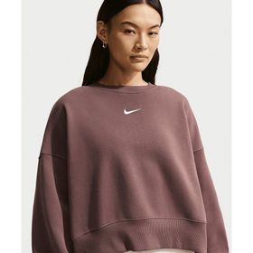 Nike DQ5761-502 Bordo Sportswear Phoenix Fleece Over-Oversized Crew-Neck Sweatshirt Kadın Sweatshirt