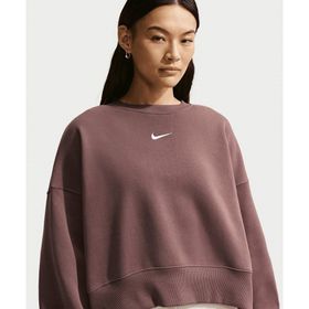 Nike DQ5761-502 Bordo Sportswear Phoenix Fleece Over-Oversized Crew-Neck Sweatshirt Kadın Sweatshirt