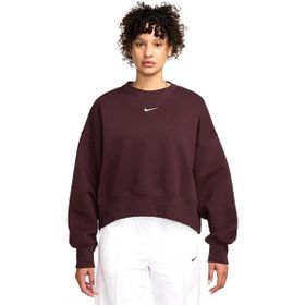 Nike DQ5761-652 Bordo Sportswear Phoenix Fleece Over-Oversized Crew Kadın Günlük Stil Sweatshirt