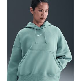 Nike DQ5858-017 Sportswear Phoenix Fleece Over-Oversized Pullover Hoodie Yeşil Kadın Sweatshirt