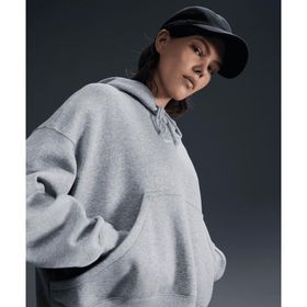 Nike DQ5858-063 Sportswear Phoenix Fleece Over-Oversized Pullover Hoodie Gri Kadın Sweatshirt
