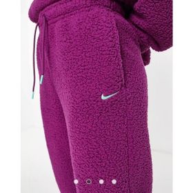 Nike DQ6261-503 Therma-FIT Cozy Core Kadın Mor Günlük Stil Eşofman Altı