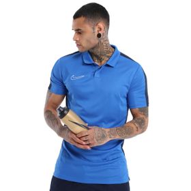 Nike DR1346-463 Mavi M NK DF Academy 23 Polo SS Futbol Antrenman Polo Yaka Erkek T-Shirt