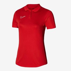 Nike DR1348-657 Dri-Fit Academy 23 Polo Ss Kadın Kırmızı Futbol T-Shirt
