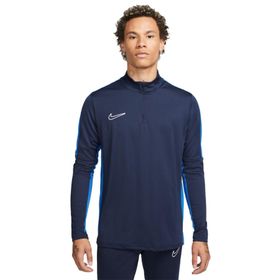 Nike DR1352-451 Dri Fit Academy Lacivert Dik Yaka Uzun Kol Erkek T-Shirt