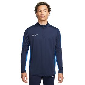 Nike DR1352-451 Dri Fit Academy Lacivert Dik Yaka Uzun Kol Erkek T-Shirt
