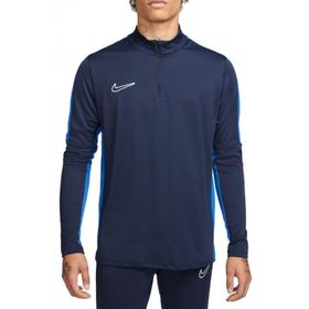 Nike DR1352-451 Dri Fit Academy Lacivert Dik Yaka Uzun Kol Erkek T-Shirt