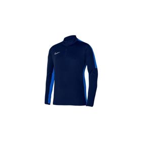 Nike DR1352-451 Dri Fit Academy Lacivert Dik Yaka Uzun Kol Erkek T-Shirt