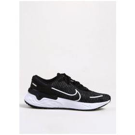 Nike DR2682-002 W RENEW RUN 4 Siyah Gri Gümüş Kadın Deri Koşu Ayakkabısı