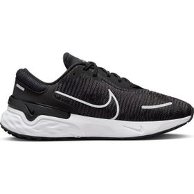 Nike DR2682-002 W RENEW RUN 4 Siyah Gri Gümüş Kadın Deri Koşu Ayakkabısı