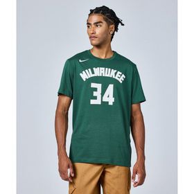Nike DR6385-329 Yeşil Milwaukee Bucks Erkek T-Shirt