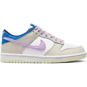 Nike Dunk Low GS Leather Sneaker Hakiki Deri Beyaz Mor Günlük Unisex Spor Ayakkabı