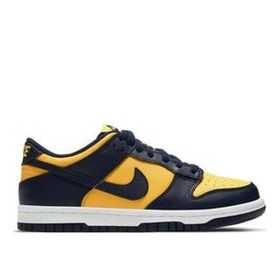 Nike Dunk Low GS Leather Sneaker Hakiki Deri Lacivert Sarı Günlük Unisex Spor Ayakkabı