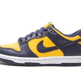 Nike Dunk Low GS Leather Sneaker Hakiki Deri Lacivert Sarı Günlük Unisex Spor Ayakkabı