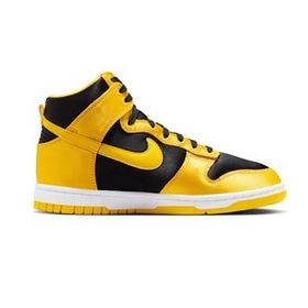 Nike Dunk Low Mid Women Black Yellow Sneaker Günlük Siyah Sarı Kadın Spor Ayakkabı