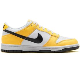 Nike Dunk Low Nn GS Leather Sneaker Hakiki Deri Beyaz Sarı Günlük Unisex Spor Ayakkabı